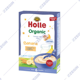 Holle organic milk cereal banana kasa za deca