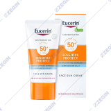 Eucerin 63842 SUN Protection Sensitive Protect Face Sun Cream SPF 50+,50ml krem za lice