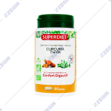 SUPERDIET Curcuma thym confort digesrif - Turmeric thyme digestive comfort 90 capsules kurkuma i majcina dusicka
