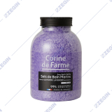 CORINE DE FARME Sea Bath Salt Lavender, Parfum Lavande 1300 g morska sol za kapenje