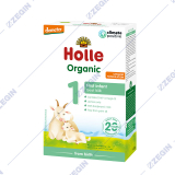 Holle Organic 1 First Infant Goat Milk Organska pocetna formula za doencinja od raǵanje, od kozjo mleko