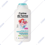 Corine De Farme Disney Princess Shower Gel 3 in 1 500 ml gel za kosa i telo, sampon, kupka