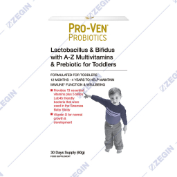 Proven probiotics lactobacillus&bifidus with A-Z Multivitamins&Prebiotic for Toddlers probiotik multivitamini mali deca todlers