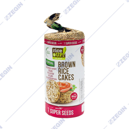Rice Up brown rice cakes 7 super seeds galeti od kafen oriz so 7 seminja