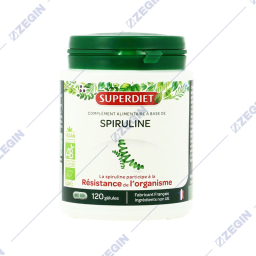 SUPERDIET Spiruline Spirulina  120 capsules 