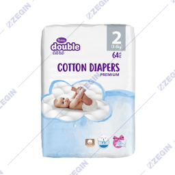violeta double care cotton diapers premium 2, 3-6 kg, 64pcs peleni za bebe