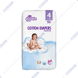 violeta double care cotton diapers premium 4, 7-18 kg, 58pcs peleni za bebe