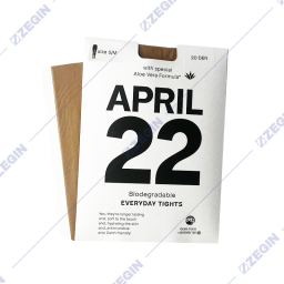 April 22 Biodegradable everyday tights S-M 20 DEN with aloe vera sand hulahopki pesok boja biorazgradlivi