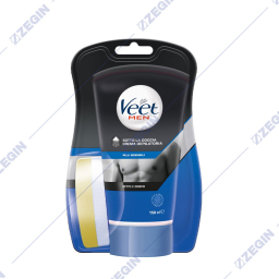 Veet Men Hair Removal Cream for Use in the Shower, Ideal for Sensitive Skin 150ml krem za otstranuvanje vlakna za mazi pod tus tusiranje