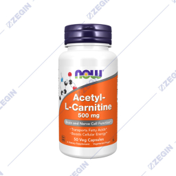 NOW Acetyl-L-Carnitine 500 mg l karnitin