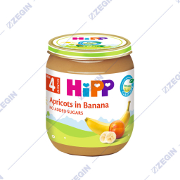 HiPP Organic Apricots in Banana Baby Food Jar 4+ months 125 g kasa za bebe so kajsija i banana