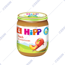 HiPP Organic Peach Baby Food Jar 4+ months 125 g  kasa za bebe so praska
