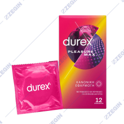 Durex Pleasure Max 12 pcs prezervativi, kondomi, kontracepcija