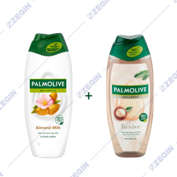 Palmolive Almond Milk shower cream + Palmolive Wellness Revive shower gel