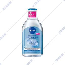 NIVEA Micellar Water Refreshing 0% product residue for normal skin aminoacid complex + vitamin E micelarna voda za normalna koza