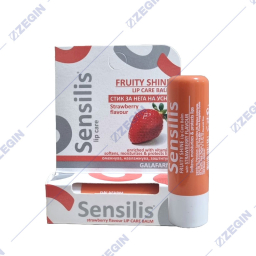 Galafarm Sensilis Fruity Shine Lip Care Balm Strawberry Flavour labelo, balsam za usni
