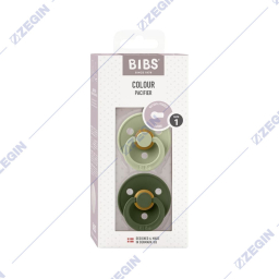Bibs Colour Pacifier, Natural Rubber Round size 1, 0+ months, 2 pack latex, Sage-Hunter, B09BCFA, 110212 cucla lazalka