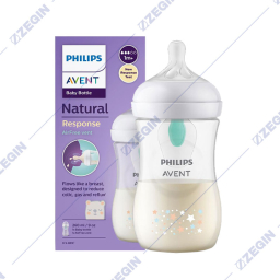 AVENT Natural Response Air Free Vent Baby Bottle 260 ml SCY673-82, 1m+ plasticno sise za bebe