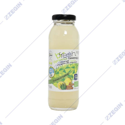 Bifresh Organic lemonade with agave and ginger peel Organska limonada so agave i kora od gumbir