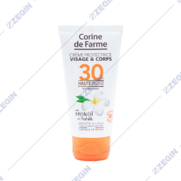 Corine De Farme Au Monoi de Tahiti Creme Protectrice Visage & Corps PROTECTIVE FACE & BODY CREAM SPF 30 Pocket Format