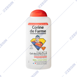 Corine De Farme Shower gel 2 in 1 Superman gel za tusiranje za deca, supermen