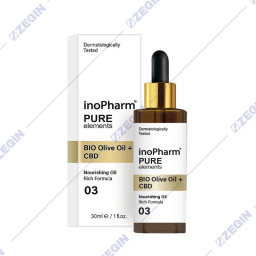 InoPharm Pure Elements Bio Olive Oil + CBD serum za lice so maslinovo maslo i cbd