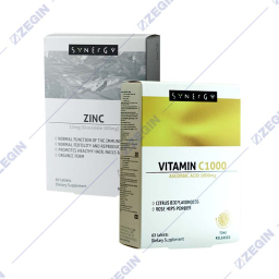 Synergy Vitamin C 1000 mg + Zinc 15 mg vitamin c i cink