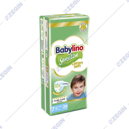 Babylino Sensitive Cotton Soft 7 Extra Large Plus 15+ kg, 36 pcs peleni za bebinja