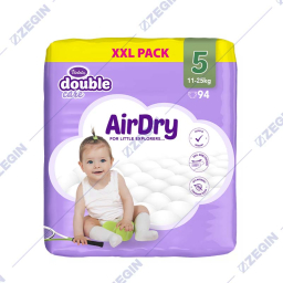 Violeta Double Care XXL, pack 5, 94 pcs, 11-25 kg, air dry + Water Care Baby Wet Wipes peleni za bebinja