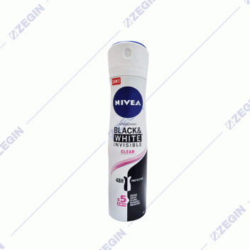 NIVEA B&W Invisible Clear 5 in 1, antiperspirant dezodorans