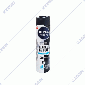 NIVEA Men Black & White Invisible Fresh + Antibacterial antibakteriski antiperspirant dezodorans za mazi