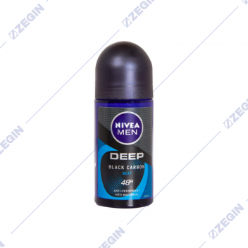 Nivea Men Deep Black Carbon Beat Antiperspirant Deodorant roll-on rolon
