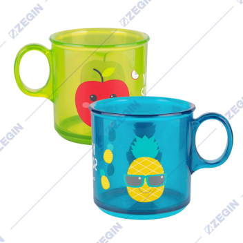 CANPOL BABIES 2_100 baby drinking cup Non-slip Mug fruit dizajnirana plasticna casa so racka za deca