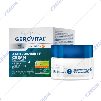 Gerovital  H3 Hyaluron C Night Anti-Wrinkle Cream Care noken krem protiv brcki so hijaluron