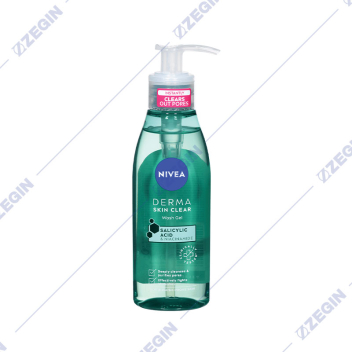 NIVEA Derma Skin Clear Wash Gel salicylic acid 150ml  lice salicilna kiselina
