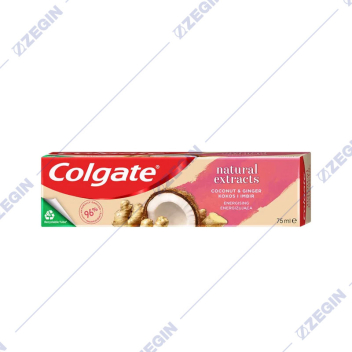 COLGATE toothpaste natural extracts coconut & ginger energising pasta za zabi so kokos i gumbir
