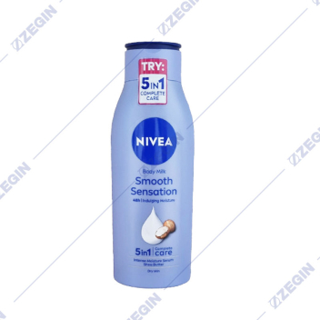 Nivea smooth sensation body milk 400ml intense moisture serum shea butter 5 in 1 losion mleko za telo hidratanten