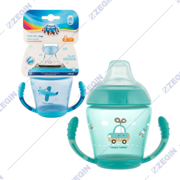 Canpol babies Non-spill Cup Soft Silicon Spout 230ml TOYS blue