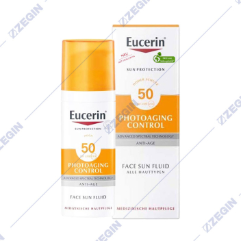 Eucerin 87934 SUN Protection Photoaging Control Anti Age Face Sun Fluid SPF 50+, 50ml krem fluid za lice  za zastita od sonce so spf 50