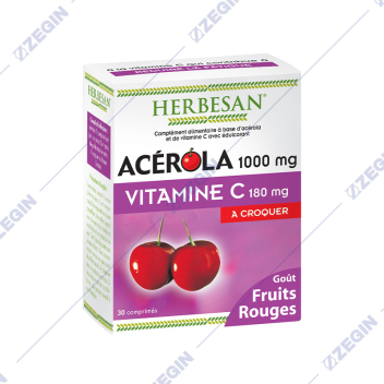 SUPERDIET Acerola 1000mg vitamin C 180mg crveno ovosje