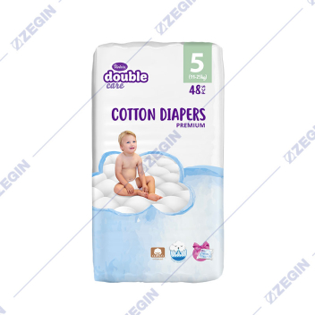 violeta double care cotton diapers premium 5, 11-25 kg, 48pcs peleni za bebe