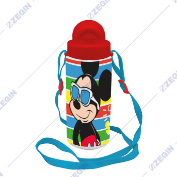 Disney Mickey Tritan Bottle 500ml sise miki maus plasticno sise so cevka i remen za nosenje