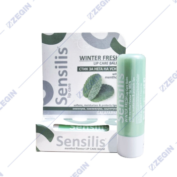 Galafarm Sensilis Winter Fresh Lip Care Balm Menthol labelo, balsam za usni