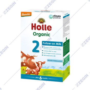 Holle Organic 2 follow on milk Organska posledovatelna formula za doenčinja po 6 meseci, od kravjo mleko