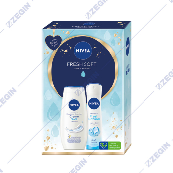 NIVEA Fresh Soft Skin Care Duo set set so gel za tusiranje i dezodorans, antiperspirant
