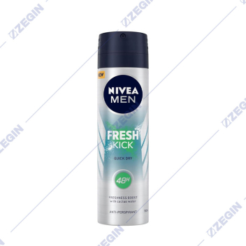 NIVEA Men Fresh Kick 48h deo spray antiperspirant dezodorans za mazi