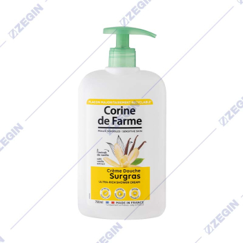 Corine De Farme Ultra Rich Shower Cream With Vanilla Extract 750 ml krem kupka za tusiranje so ekstrakt od vanila