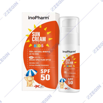 InoPharm Sun Cream Kids Face & Body SPF 50 krem za zastita od sonce za lice i telo