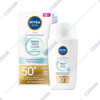 Nivea Sun Derma Skin Clear SPF 50+ fluid za lice